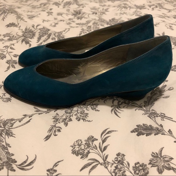 Arnold Churgin teal heels - Picture 2 of 3